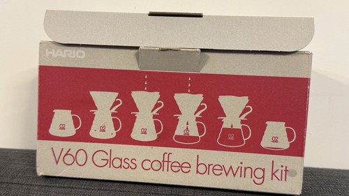 Hario v60 glass dripper kit - glass, (