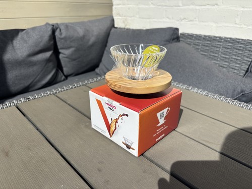 Hario v60 olive wood glass - &,
