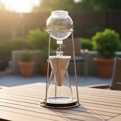 Iced coffee maker with wooden - maker,